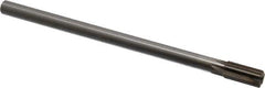 Interstate - 7/16" Diam, 0.372 to 0.375" Max Diam Straight Shank, 7/8" Flute Length, Machine Expansion Reamer - Straight Flute, 7" OAL, Right Hand Cut, 6 Flutes, High Speed Steel, Bright Finish - Eagle Tool & Supply