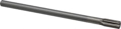 Interstate - 1/2" Diam, 0.4345 to 0.4375" Max Diam Straight Shank, 1" Flute Length, Machine Expansion Reamer - Straight Flute, 8" OAL, Right Hand Cut, 6 Flutes, High Speed Steel, Bright Finish - Eagle Tool & Supply