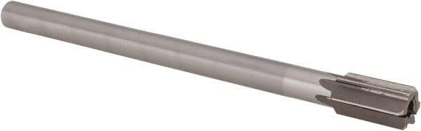 Interstate - 23/32" Diam, 0.5605 to 0.5625" Max Diam Straight Shank, 1-1/4" Flute Length, Machine Expansion Reamer - Straight Flute, 9" OAL, Right Hand Cut, 6 Flutes, High Speed Steel, Bright Finish - Eagle Tool & Supply