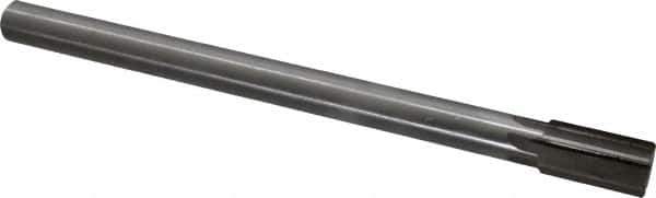 Interstate - 3/4" Diam, 0.623 to 0.625" Max Diam Straight Shank, 1-3/8" Flute Length, Machine Expansion Reamer - Straight Flute, 9-1/2" OAL, Right Hand Cut, 6 Flutes, High Speed Steel, Bright Finish - Eagle Tool & Supply
