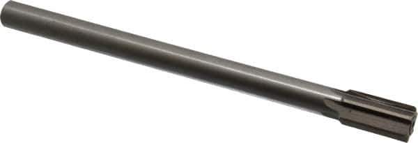 Interstate - 25/32" Diam, 0.623 to 0.625" Max Diam Straight Shank, 1-3/8" Flute Length, Machine Expansion Reamer - Straight Flute, 9-1/2" OAL, Right Hand Cut, 6 Flutes, High Speed Steel, Bright Finish - Eagle Tool & Supply
