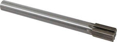 Interstate - 1-3/16" Diam, 0.998 to 1" Max Diam Straight Shank, 1-3/4" Flute Length, Machine Expansion Reamer - Straight Flute, 11" OAL, Right Hand Cut, 8 Flutes, High Speed Steel, Bright Finish - Eagle Tool & Supply