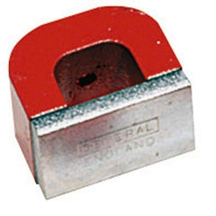 General - 1 Hole, 3/16" Hole Diam, 3" Overall Width, 15/16" Deep, 2-1/2" High, 50 Lb Average Pull Force, Alnico Power Magnets - 3/4" Pole Width - Eagle Tool & Supply