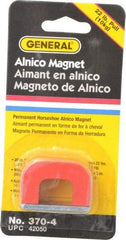 General - 1 Hole, 3/16" Hole Diam, 1-1/2" Overall Width, 1" Deep, 1" High, 22 Lb Average Pull Force, Alnico Power Magnets - 5/16" Pole Width - Eagle Tool & Supply