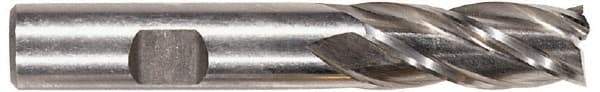 Hertel - 15/16", 1-7/8" LOC, 7/8" Shank Diam, 4-1/8" OAL, 4 Flute, High Speed Steel Square End Mill - Single End, Uncoated - Eagle Tool & Supply