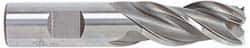 Accupro - 1", 2" LOC, 1" Shank Diam, 4-1/2" OAL, 3 Flute, Powdered Metal Square End Mill - Single End, Uncoated, Spiral Flute, 42° Helix, Centercutting, Right Hand Cut, Right Hand Flute - Eagle Tool & Supply