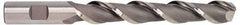 Hertel - 2", 4" LOC, 2" Shank Diam, 7-3/4" OAL, 3 Flute, High Speed Steel Square End Mill - Uncoated, Centercutting, Right Hand Cut - Eagle Tool & Supply