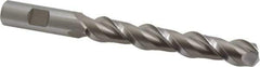 Hertel - 5/8", 4" LOC, 5/8" Shank Diam, 6-1/8" OAL, 2 Flute, High Speed Steel Square End Mill - Single End, Uncoated, Spiral Flute, 42° Helix, Centercutting, Right Hand Cut, Right Hand Flute - Eagle Tool & Supply