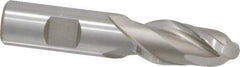 Hertel - 3/4" Diam, 1-5/8" LOC, 2 Flute High Speed Steel Ball End Mill - Uncoated, Single End, 3-7/8" OAL, 3/4" Shank Diam, Spiral Flute - Eagle Tool & Supply