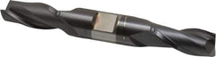 Hertel - 9/16", 1-1/8" LOC, 5/8" Shank Diam, 4-1/2" OAL, 2 Flute, Cobalt Square End Mill - Double End, TiCN Finish, Spiral Flute, 30° Helix, Centercutting, Right Hand Cut, Right Hand Flute - Eagle Tool & Supply