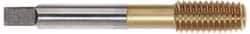 Accupro - 1/2-20 UNF H5 Thread Limit Plug Thread Forming Tap - Powdered Metal High Speed Steel, TiN Finish, 3-3/8" OAL - Eagle Tool & Supply