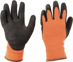 PRO-SAFE - Size M (8) Latex Coated Acrylic/Terry Cold Protection High Visibility Work Gloves - Eagle Tool & Supply