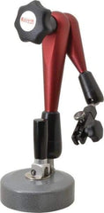 SPI - Aluminum (Arms), Round Base, Indicator Transfer Stand - 365mm High, Includes Holder - Eagle Tool & Supply