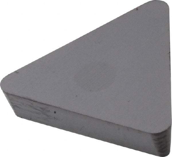 Kennametal - TPG323 Grade KC5010 Carbide Turning Insert - TiAlN Finish, 60° Triangle, 3/8" Inscr Circle, 1/8" Thick, 3/64" Corner Radius - Eagle Tool & Supply