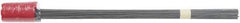 Irwin - 3-1/2" High x 2-1/2" Wide, Red Glow Marking Flag - 21" Overall Height - Eagle Tool & Supply