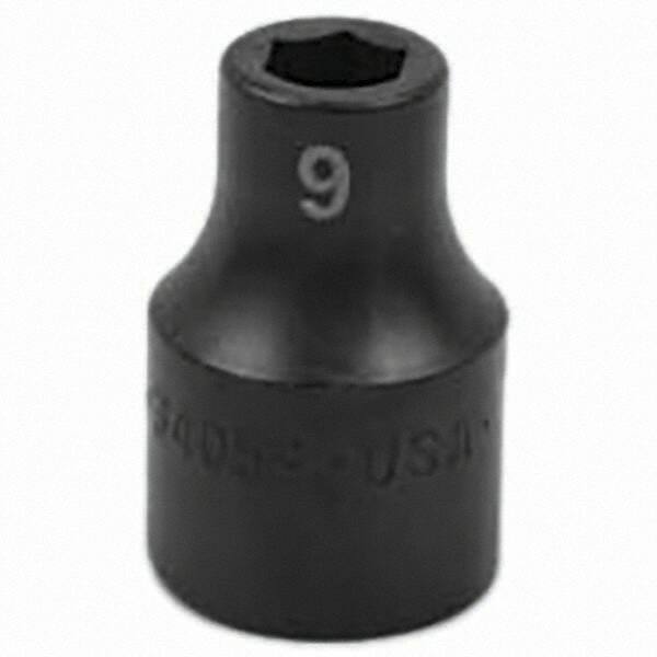 SK - Impact Socket - 1/2"DR 9MM IMPACT SOCKET - Eagle Tool & Supply