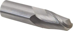 Hertel - 1" Diam, 1-1/2" LOC, 2 Flute Solid Carbide Ball End Mill - Uncoated, Single End, 4" OAL, 1" Shank Diam - Eagle Tool & Supply
