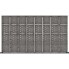 LISTA - 32-Compartment Drawer Divider Layout for 3.15" High Drawers - Eagle Tool & Supply