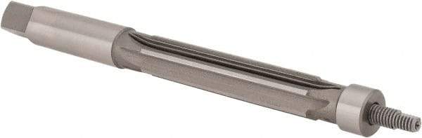 Value Collection - 9/16" Reamer Diam, 0.006 Max Expansion, Straight Shank, 2-1/2" Flute Length, Hand Expansion Reamer - Straight Flute, 6" OAL, Right Hand Cut, 6 Flutes, High Speed Steel - Eagle Tool & Supply