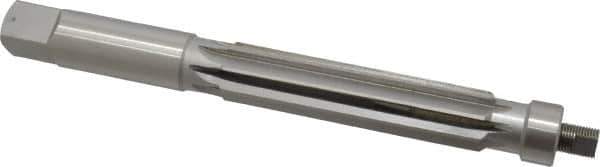 Value Collection - 1-1/8" Reamer Diam, 0.012 Max Expansion, Straight Shank, 4-3/4" Flute Length, Hand Expansion Reamer - Straight Flute, 10-1/2" OAL, Right Hand Cut, 8 Flutes, High Speed Steel - Eagle Tool & Supply