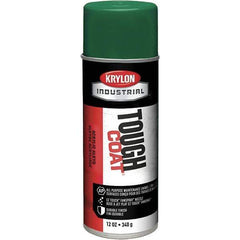 Krylon - Medium Green, 12 oz Net Fill, High Gloss, Enamel Spray Paint - 20 to 25 Sq Ft per Can, 16 oz Container, Use on Conduits, Ducts, Electrical Equipment, Machinery, Metal, Motors, Pipelines & Marking Areas, Railings, Steel Bars, Tool Boxes, Tools - Eagle Tool & Supply