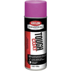 Krylon - OSHA Purple, 12 oz Net Fill, High Gloss, Enamel Spray Paint - 20 to 25 Sq Ft per Can, 16 oz Container, Use on Conduits, Ducts, Electrical Equipment, Machinery, Metal, Motors, Pipelines & Marking Areas, Railings, Steel Bars, Tool Boxes, Tools - Eagle Tool & Supply