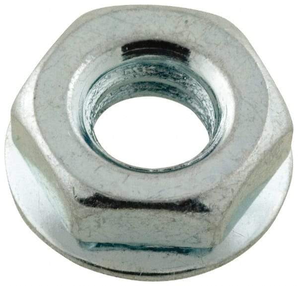 Value Collection - #8-32, Zinc Plated, Steel Hex Nut with Conical Washer - 3/8" Washer Diam, 11/32" Width Across Flats - Eagle Tool & Supply