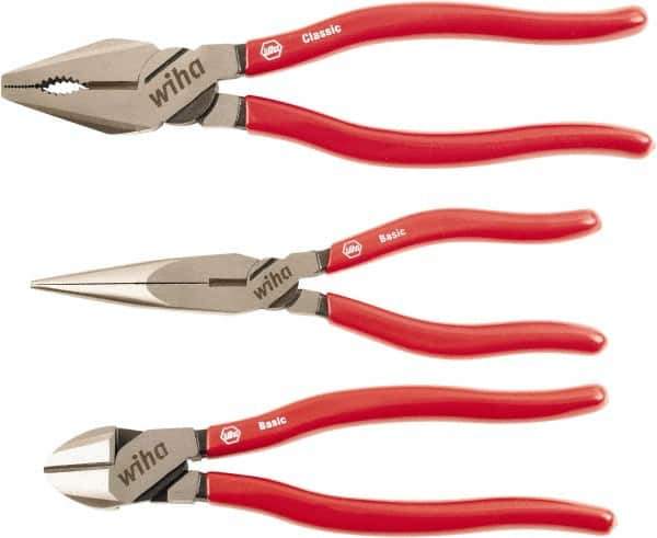 Wiha - 3 Piece Cutting Plier Set - Comes in Box - Eagle Tool & Supply