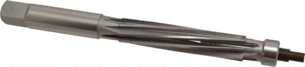 Value Collection - 3/4" Reamer Diam, 0.006 Max Expansion, Straight Shank, 3-1/2" Flute Length, Hand Expansion Reamer - Spiral Flute, 8" OAL, Left Hand Spiral, Right Hand Cut, 8 Flutes, High Speed Steel - Eagle Tool & Supply