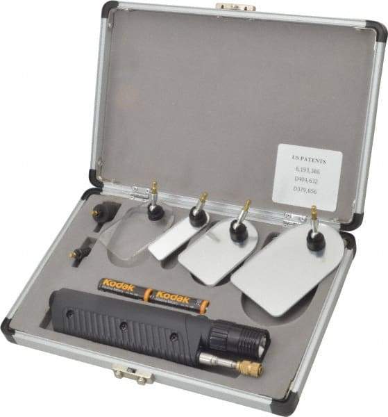 Mayhew - 9 Piece Lighted Retrieving Tool Kit - Contains Acrylic Inspection Mirrors - Eagle Tool & Supply