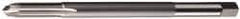 Cleveland - 3/8-24 UNF 3 Flute H3 Bright Finish High Speed Steel Spiral Point Extension Tap - Plug Chamfer, 6" OAL, 2B Class of Fit, Series 1011EXT - Eagle Tool & Supply