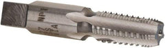 Cle-Line - 1/8-27 NPT, 5 Flutes, Bright Finish, High Speed Steel, Interrupted Thread Pipe Tap - 2-1/8 Inch Overall Length, 7/16 Inch Shank Diameter, 3/4 Inch Thread Length, 0.32 Inch Square Size, Regular Hook, Taper Chamfer, Series 0464 - Eagle Tool & Supply