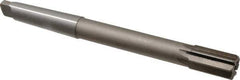 Interstate - 1" Diam, 0.873 to 0.875" Max Diam 3MT Morse Taper Shank, 1-5/8" Flute Length, Machine Expansion Reamer - Straight Flute, 10-1/2" OAL, Right Hand Cut, 8 Flutes, High Speed Steel, Bright Finish - Eagle Tool & Supply