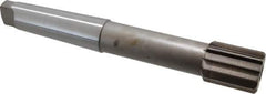 Interstate - 2" Diam, 1.498 to 1.5" Max Diam 5MT Morse Taper Shank, 2-1/4" Flute Length, Machine Expansion Reamer - Straight Flute, 14" OAL, Right Hand Cut, 12 Flutes, High Speed Steel, Bright Finish - Eagle Tool & Supply