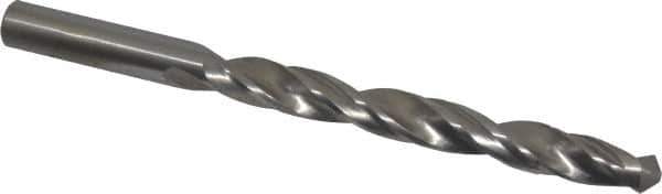 Made in USA - 7/16" Reamer Diam, 4-1/2" Flute Length, Combo Drill & Reamer - 6" OAL, Right Hand Cut, High Speed Steel - Eagle Tool & Supply