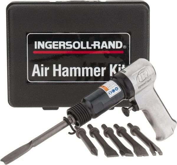 Ingersoll-Rand - 3,000 BPM, 2.28 Inch Long Stroke, Pneumatic Chiseling Hammer - 15 CFM Air Consumption, 1/4 NPTF Inlet - Eagle Tool & Supply