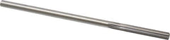 Made in USA - 1/4" High Speed Steel 6 Flute Chucking Reamer - Straight Flute, 0.2405" Straight Shank, 1-1/2" Flute Length, 6" OAL - Eagle Tool & Supply