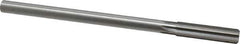 Made in USA - 1/2" High Speed Steel 6 Flute Chucking Reamer - Straight Flute, 0.4355" Straight Shank, 2" Flute Length, 8" OAL - Eagle Tool & Supply