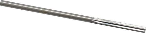 Made in USA - 0.1855" High Speed Steel 6 Flute Chucking Reamer - Straight Flute, 0.1805" Straight Shank, 1-1/8" Flute Length, 4-1/2" OAL - Eagle Tool & Supply