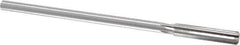 Made in USA - 0.373" High Speed Steel 6 Flute Chucking Reamer - Straight Flute, 0.3105" Straight Shank, 1-3/4" Flute Length, 7" OAL - Eagle Tool & Supply