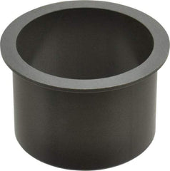 Igus - 2-1/2" Inside x 2-11/16" Outside Diam, Thermoplastic Sleeve Bearing - 3-1/8" Outside Diam, 0.093" Flange Thickness, 2" OAL - Eagle Tool & Supply