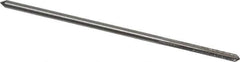 Interstate - 1/8" High Speed Steel Chucking Reamer - Straight Flute, Straight Shank, 7/8" Flute Length, 3-1/2" OAL - Eagle Tool & Supply