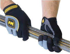 ironCLAD - Size L (9-10) Synthetic Leather Anti-Vibration/Impact Protection Work Gloves - Eagle Tool & Supply