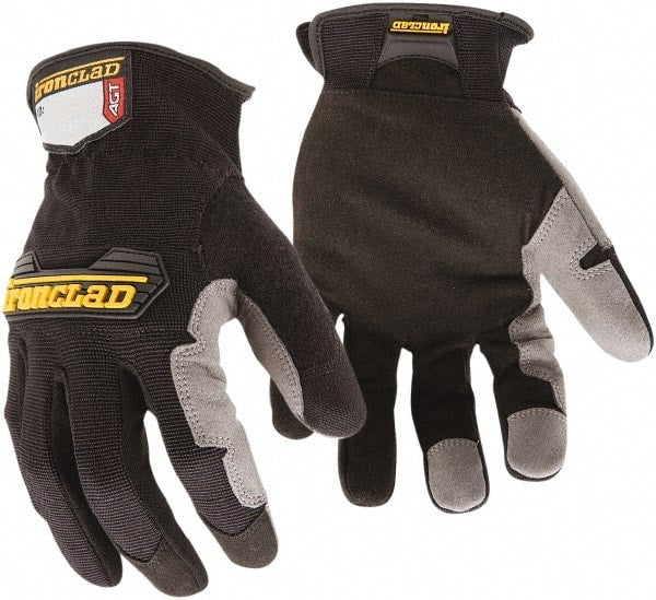ironCLAD - Size L (9-10) Synthetic Leather Anti-Vibration/Impact Protection Work Gloves - Eagle Tool & Supply
