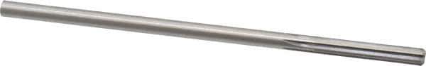 Interstate - 1/4" High Speed Steel Chucking Reamer - Straight Flute, 0.2405" Straight Shank, 1-1/2" Flute Length, 6" OAL - Eagle Tool & Supply