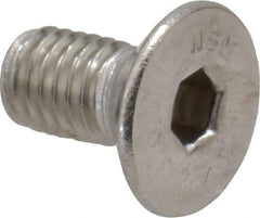 Value Collection - M5x0.80 Metric Coarse Hex Socket Drive, 90° Flat Screw - Grade 316 & Austenitic A4 Stainless Steel, Fully Threaded, 10mm OAL - Eagle Tool & Supply