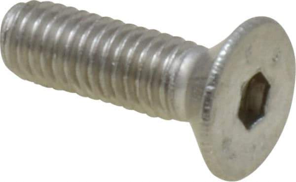 Value Collection - M5x0.80 Metric Coarse Hex Socket Drive, 90° Flat Screw - Grade 316 & Austenitic A4 Stainless Steel, Fully Threaded, 16mm OAL - Eagle Tool & Supply