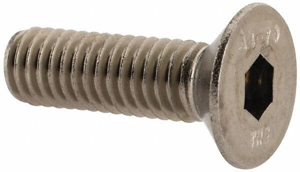 Value Collection - M6x1.00 Metric Coarse Hex Socket Drive, 90° Flat Screw - Grade 316 & Austenitic A4 Stainless Steel, Partially Threaded, 20mm OAL - Eagle Tool & Supply