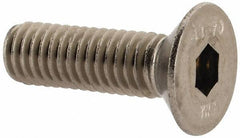 Value Collection - M6x1.00 Metric Coarse Hex Socket Drive, 90° Flat Screw - Grade 316 & Austenitic A4 Stainless Steel, Partially Threaded, 20mm OAL - Eagle Tool & Supply