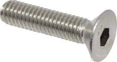 Value Collection - M6x1.00 Metric Coarse Hex Socket Drive, 90° Flat Screw - Grade 316 & Austenitic A4 Stainless Steel, Partially Threaded, 25mm OAL - Eagle Tool & Supply